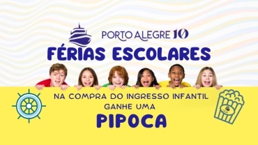 Férias Escolares - Passeio de barco em Porto Alegre